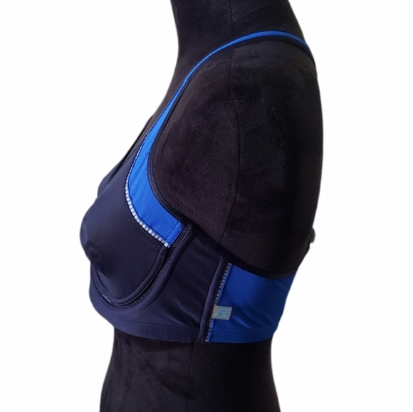 Bendon Sport Navy Blue Mesh Sports Bra Size 36D - Picture 3 of 6